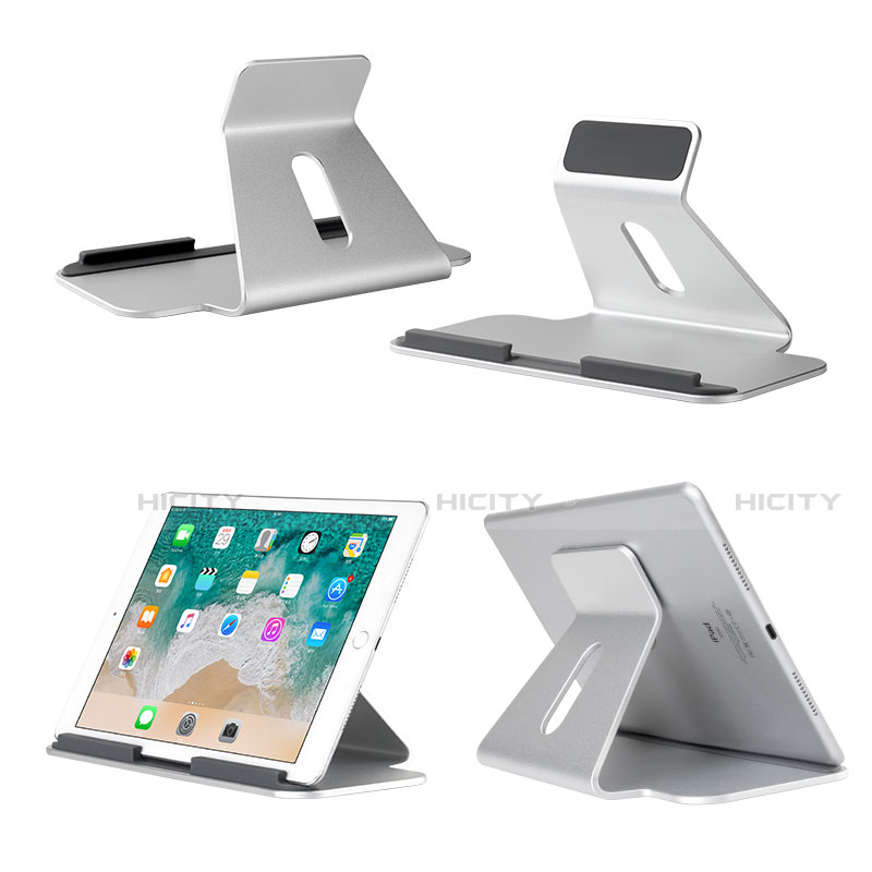 Supporto Tablet PC Flessibile Sostegno Tablet Universale K21 per Apple iPad Mini 3 Argento