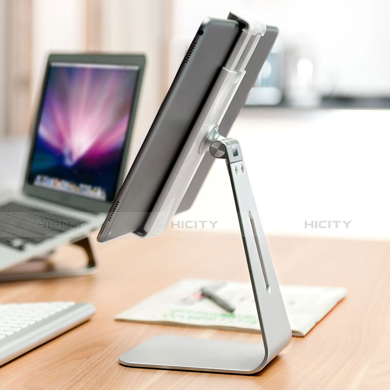 Supporto Tablet PC Sostegno Tablet Universale T24 per Samsung Galaxy Tab S6 Lite 4G 10.4 SM-P615 Argento