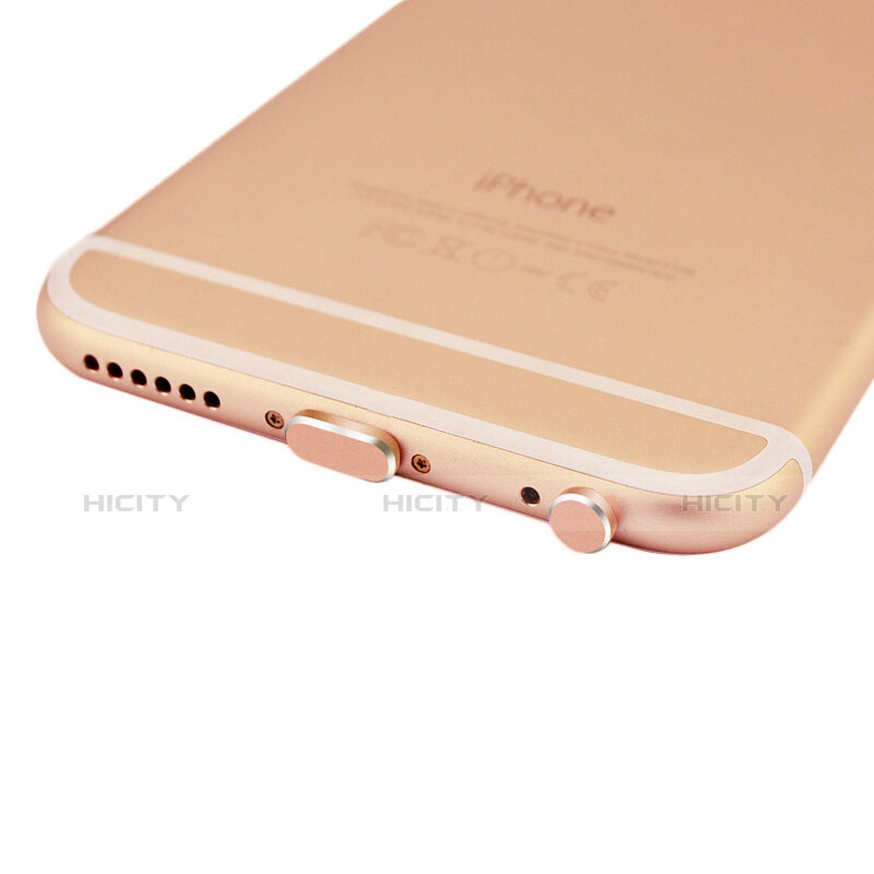 Tappi Antipolvere Anti-dust Lightning USB Jack Antipolvere J01 per Apple iPad 10.2 (2020) Oro Rosa