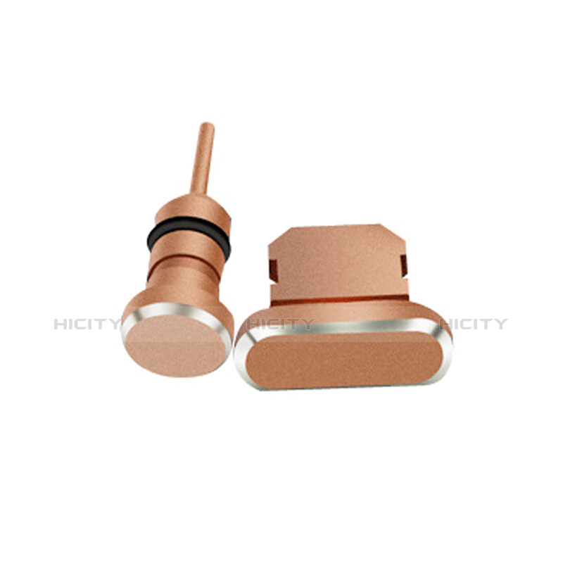 Tappi Antipolvere Anti-dust Lightning USB Jack Antipolvere J01 per Apple iPad Mini 5 (2019) Oro Rosa