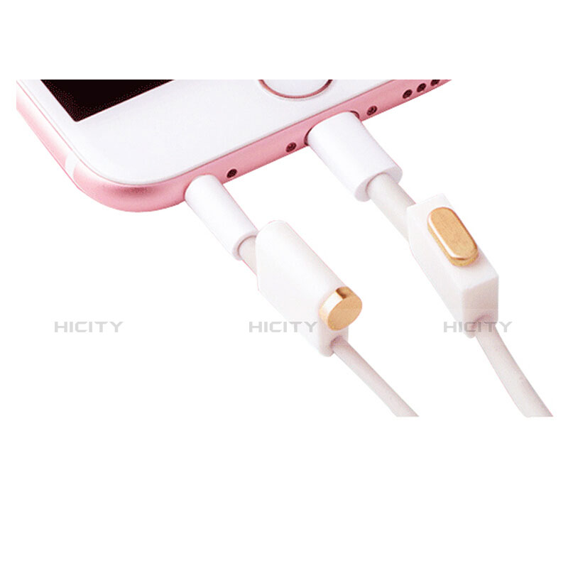 Tappi Antipolvere Anti-dust Lightning USB Jack Antipolvere J02 per Apple iPad 10.2 (2020) Oro