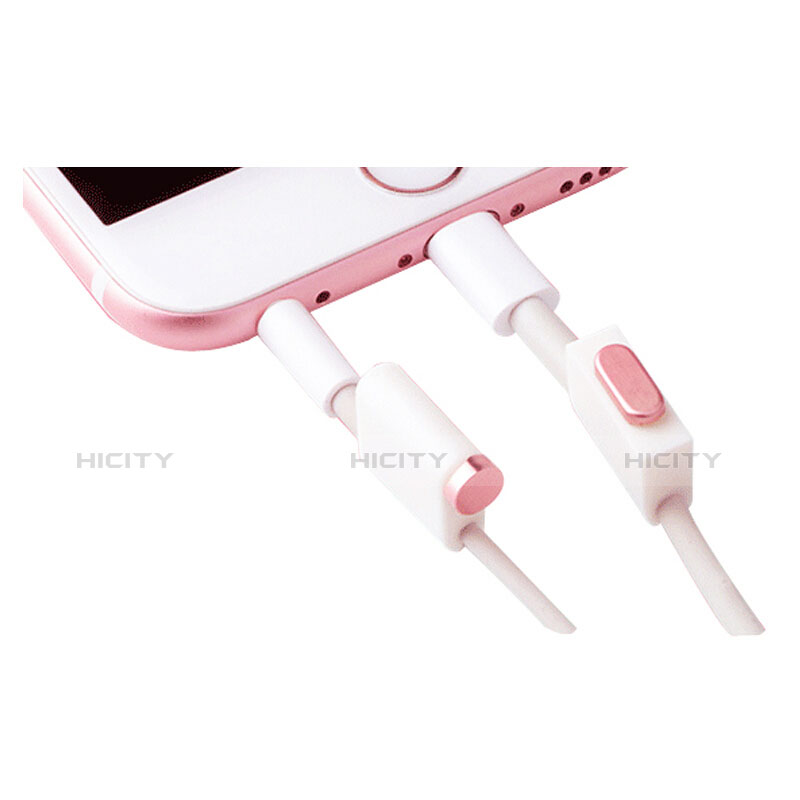 Tappi Antipolvere Anti-dust Lightning USB Jack Antipolvere J02 per Apple iPad Mini 4 Oro Rosa
