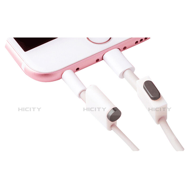 Tappi Antipolvere Anti-dust Lightning USB Jack Antipolvere J02 per Apple iPad Pro 12.9 Nero