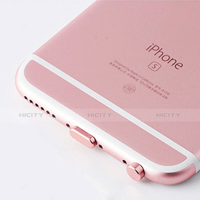 Tappi Antipolvere Anti-dust Lightning USB Jack Antipolvere J02 per Apple iPad Pro 9.7 Oro Rosa