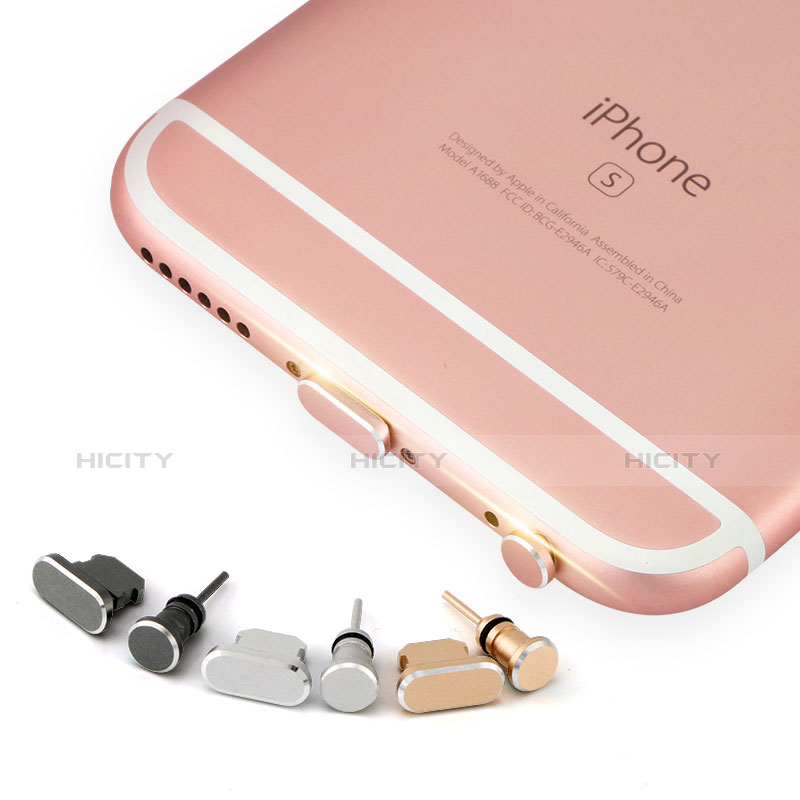 Tappi Antipolvere Anti-dust Lightning USB Jack Antipolvere J04 per Apple iPad 4 Oro Rosa