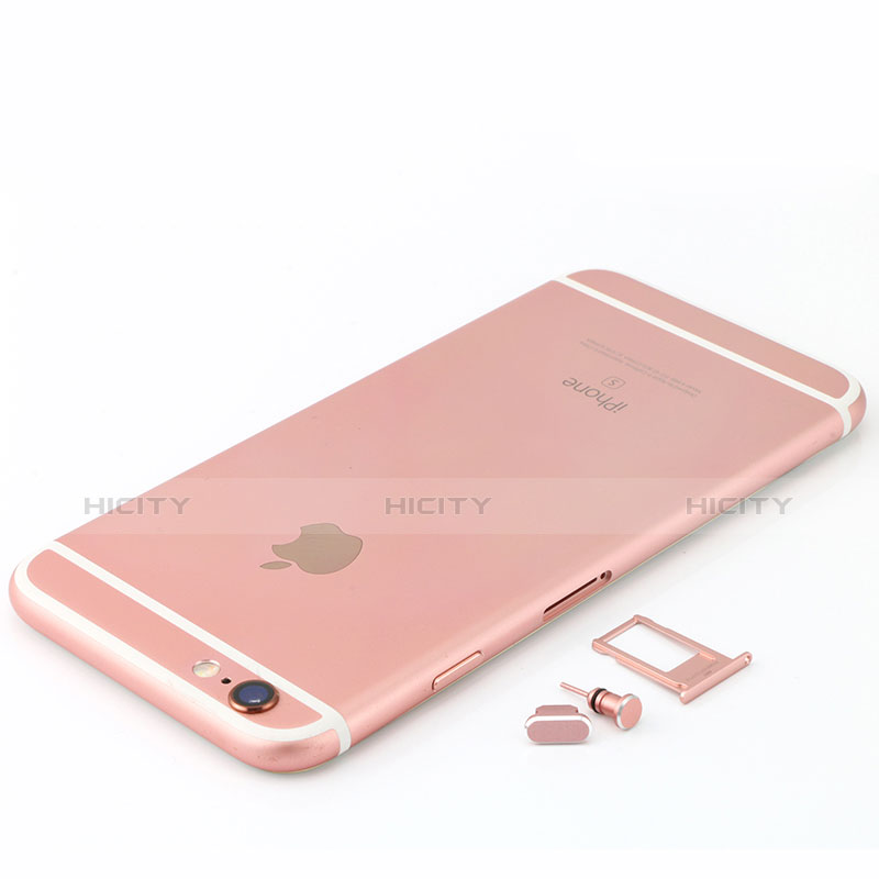 Tappi Antipolvere Anti-dust Lightning USB Jack Antipolvere J04 per Apple iPhone 6 Oro Rosa