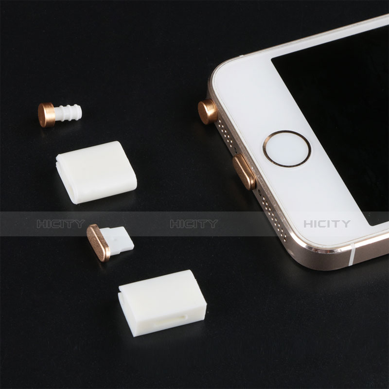 Tappi Antipolvere Anti-dust Lightning USB Jack Antipolvere J05 per Apple iPad 4 Argento