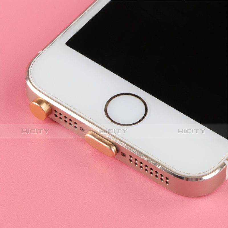 Tappi Antipolvere Anti-dust Lightning USB Jack Antipolvere J05 per Apple iPad Mini Oro Rosa