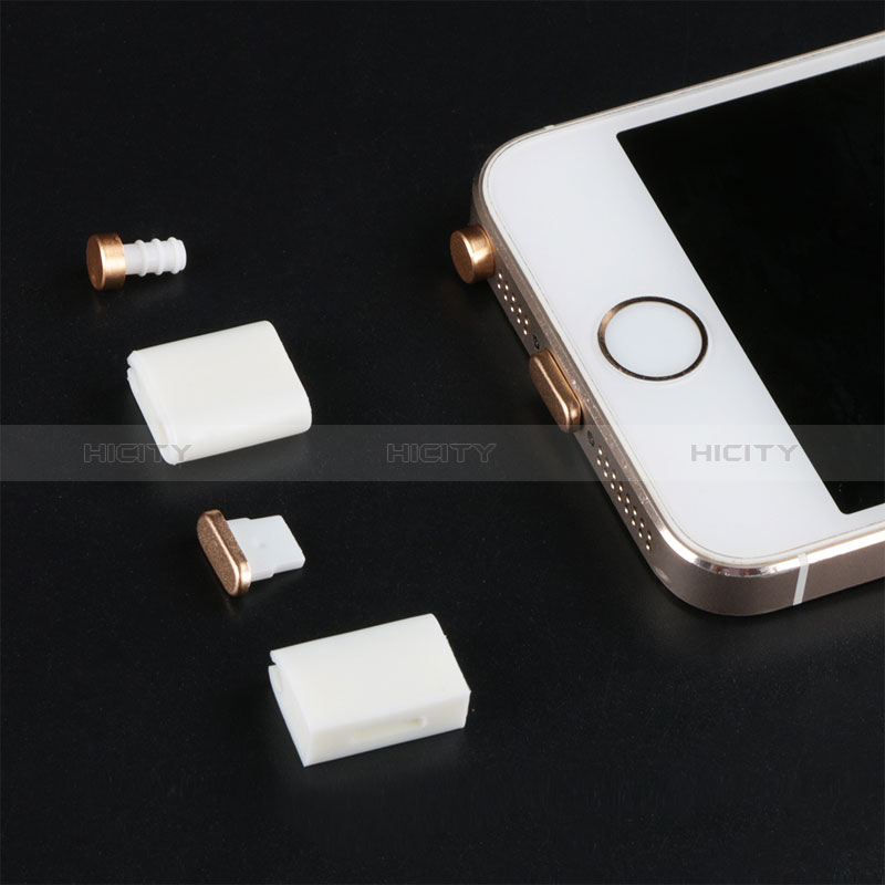 Tappi Antipolvere Anti-dust Lightning USB Jack Antipolvere J05 per Apple New iPad 9.7 (2017) Oro