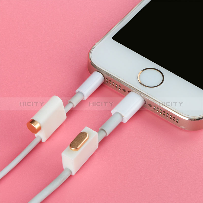 Tappi Antipolvere Anti-dust Lightning USB Jack Antipolvere J05 per Apple New iPad 9.7 (2017) Oro Rosa