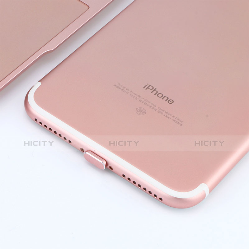 Tappi Antipolvere Anti-dust Lightning USB Jack Antipolvere J06 per Apple iPad New Air (2019) 10.5 Oro Rosa