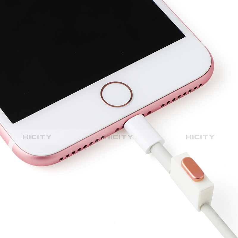 Tappi Antipolvere Anti-dust Lightning USB Jack Antipolvere J07 per Apple iPad Pro 10.5 Oro Rosa