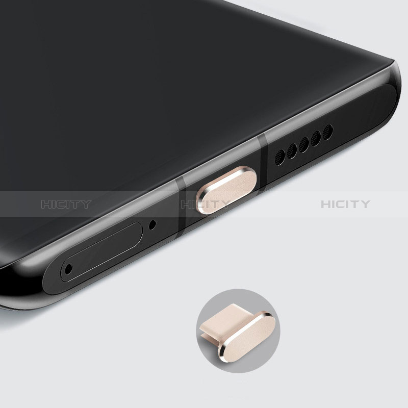 Tappi Antipolvere USB-C Jack Anti-dust Type-C Anti Polvere Universale H08 per Apple iPad Air 5 10.9 (2022) Oro