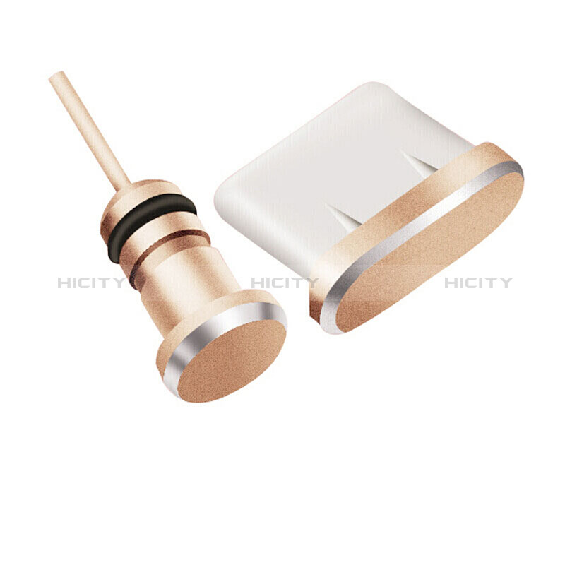 Tappi Antipolvere USB-C Jack Anti-dust Type-C Anti Polvere Universale H09 per Apple iPhone 15 Pro Oro Rosa