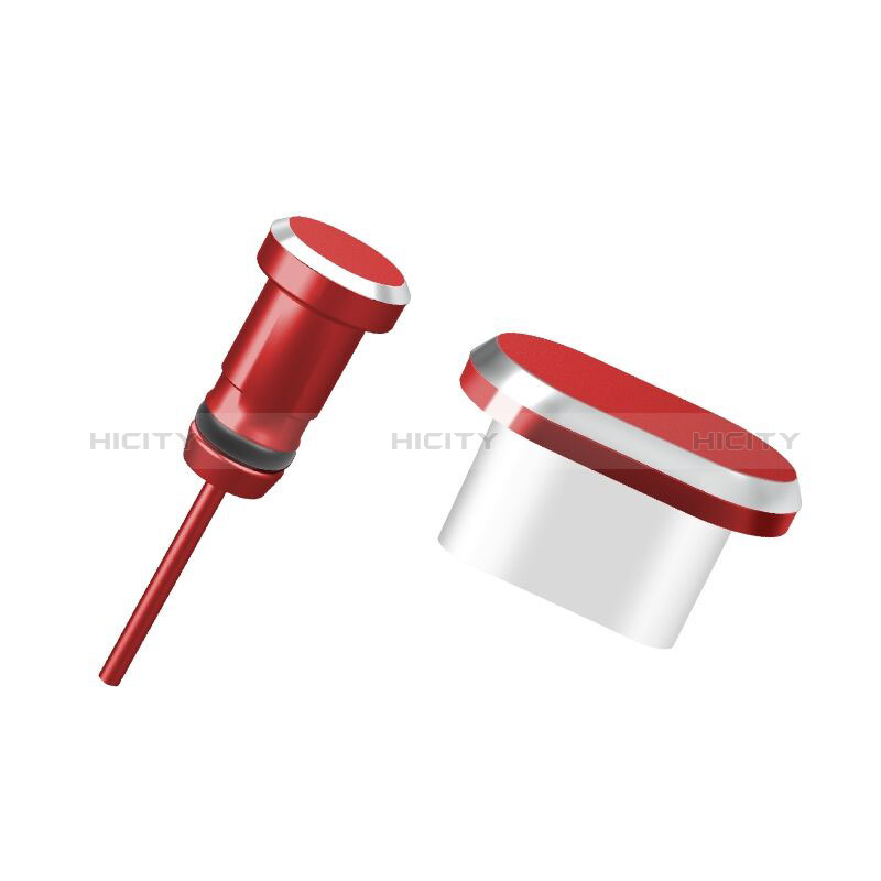 Tappi Antipolvere USB-C Jack Anti-dust Type-C Anti Polvere Universale H09 per Apple iPhone 15 Pro Rosso